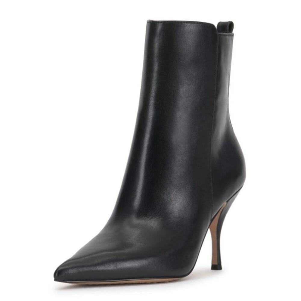 Vince Camuto Womens Poise Ankle Boot Size 9.5 M EU 41 Black Leather Heels NIB